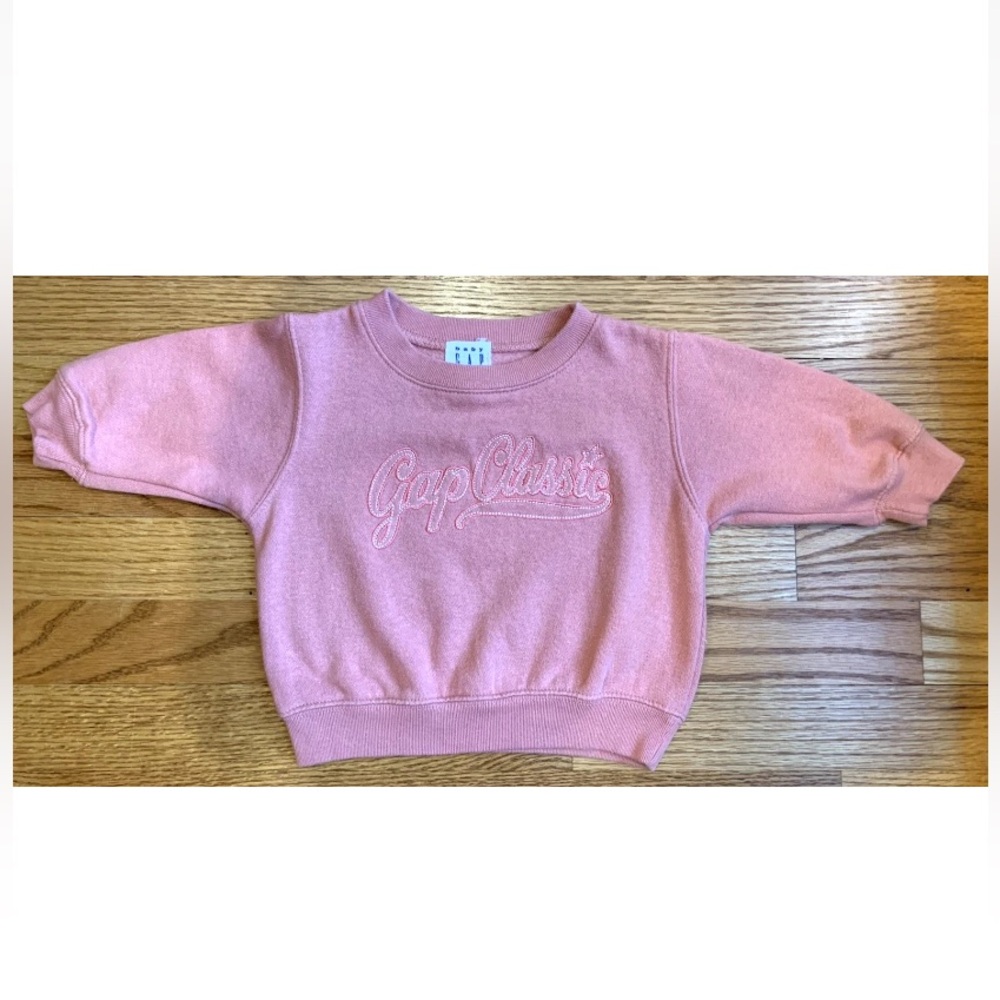 Vtg. Y2K Baby Gap Classic Gap Embroidered Sweat Shirt Size 6-12 Months